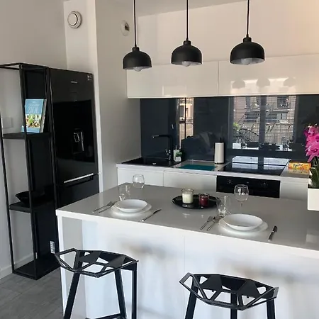 Two-levels Penthouse With A Garden In The City Center Appartement Łódź